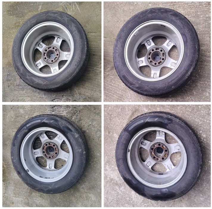 Jante Aliaj Platin 5x112 R15 + cauciucuri vara VW SEAT SKODA AUDI