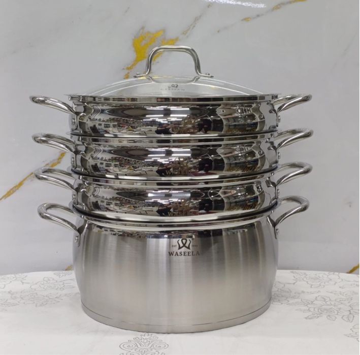 Мантоварка, сервиз чайно-столовый