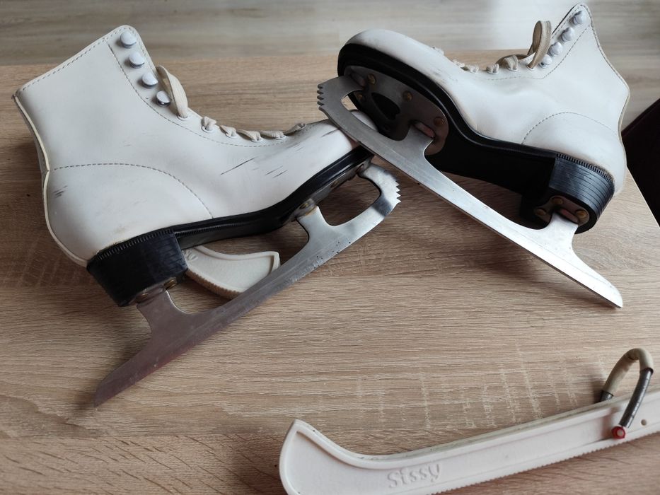 Кънки за лед, естествена кожа, фигурно пързаляне номер 35