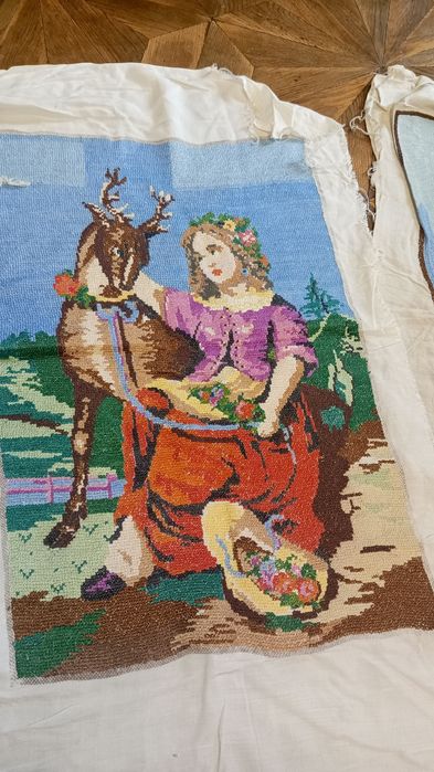 Вышитые  картины прошлого века