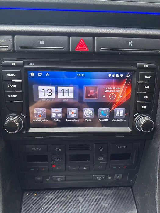 Navigație Android 15 Dedicata Audi A4 4GB RAM – CarPlay, QLed, DSP