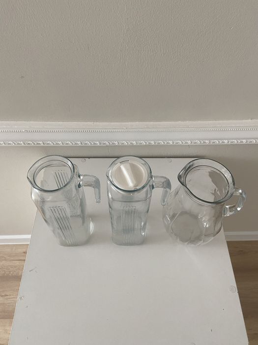 Графины стеклянные, 3 шт