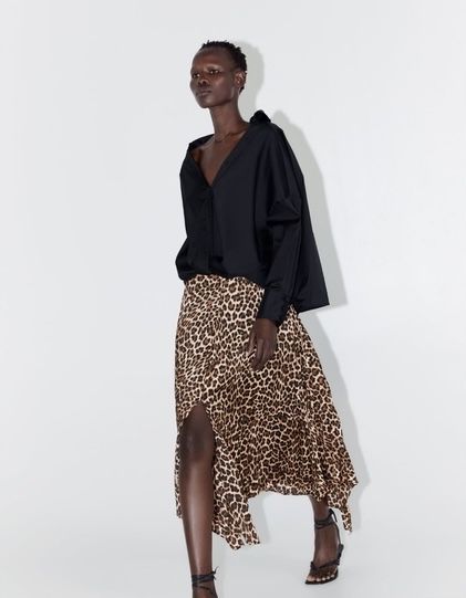 ZARA асиметрична миди пола