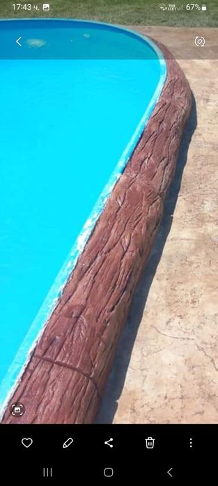 Щампован бетон и декоративни обмазки