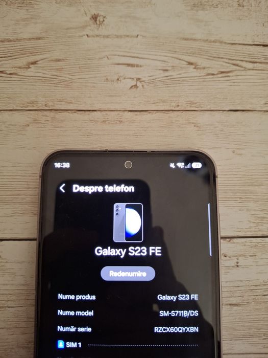 Vând Telefon S23 FE 256GB 8GB RAM Black GRAPHITE, in stare excelentă