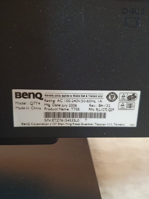 Монитор BENQ для ПК