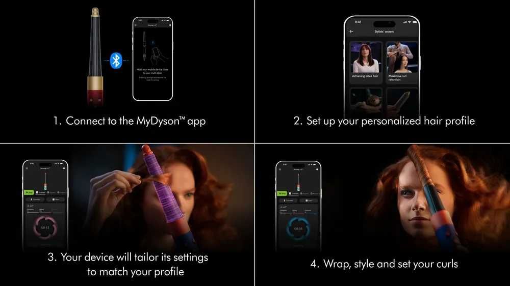 Dyson Airwrap™ ID HS08 Complete Long (Red Velvet / Gold) Бесплатная д