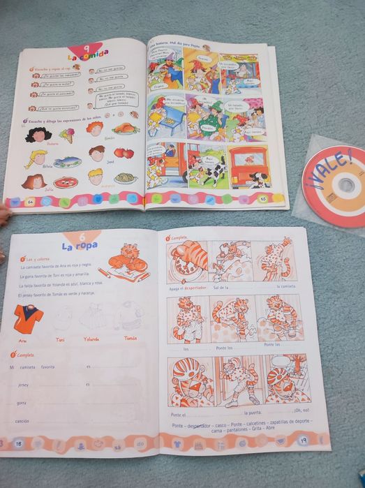 Vale 1 carte si caiet + CD spaniola copii