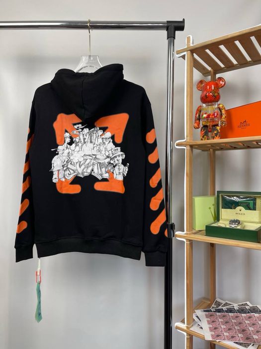 Off White Black Hoodie | Hanorac Off White