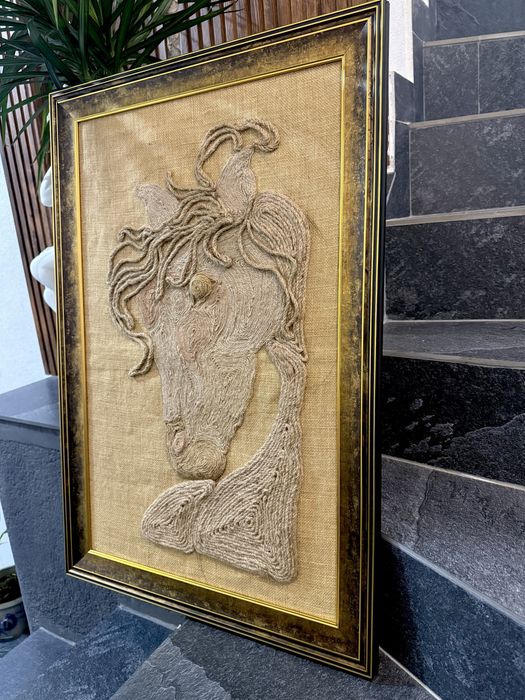 Tablouri decorative handmade din sfoară de iută – design unic, natural