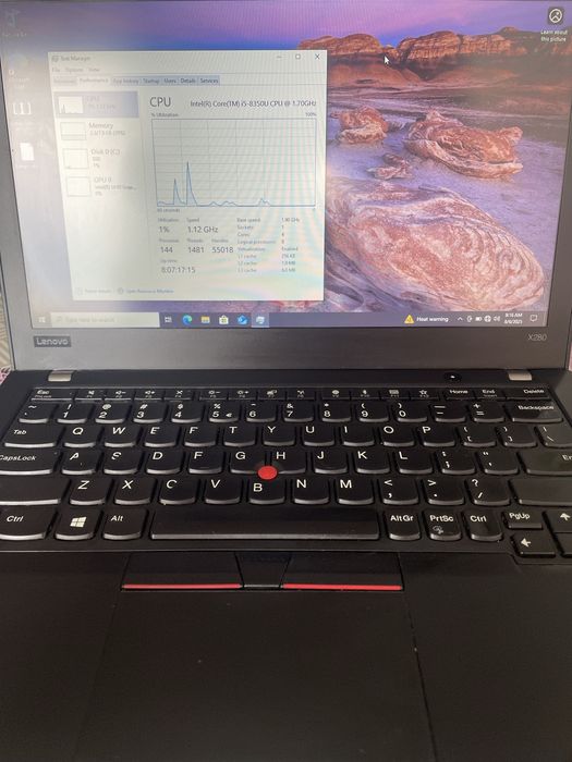 Lenovo Thinkpad X280 Core I5–8350U Ram 16gb Ssd 256gb Màn Hình 12,5″ Inch