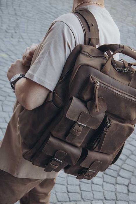Rucsac din piele naturală. Rucsac pentru laptop. laptop backpack. Rucsac din piele pentru călătorii.