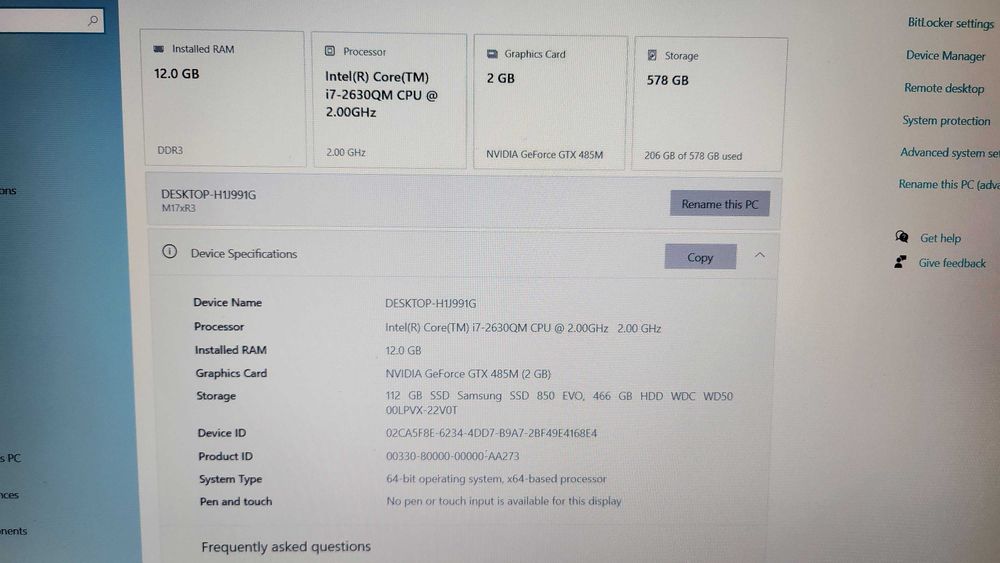 Gaming Laptop Alienware M17x R3 Гейминг лаптоп