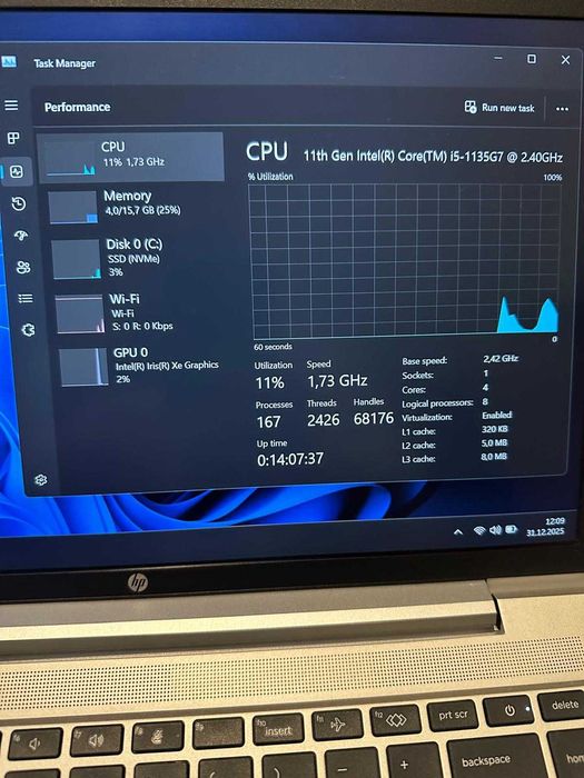 HP ProBook Gen 11 i5 8 i5-1135G7 16 GB Ram 500 GB SSD Baterie Noua