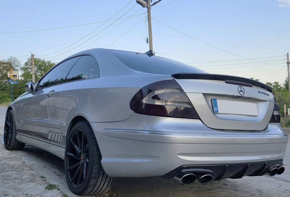 Спойлер лип за багажника – Mercedes W209 CLK Class черен гланц