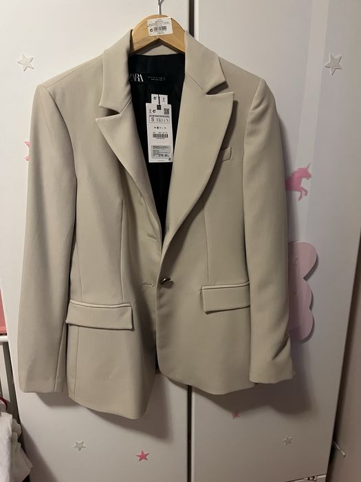 Sacou Zara crem nou S