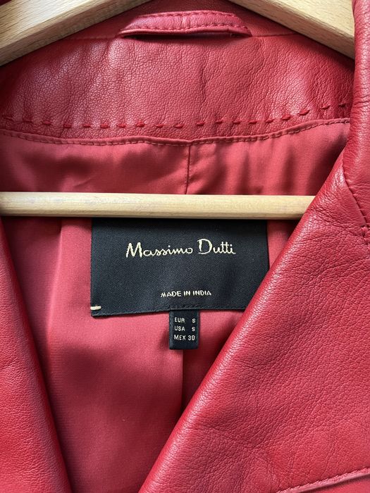 Кожено рокерско яке от естествена кожа Massimo Dutti