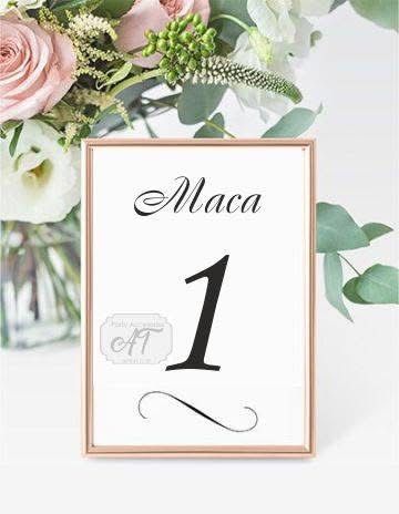 Табелки за маси за събития, сватба, бал, рожден ден