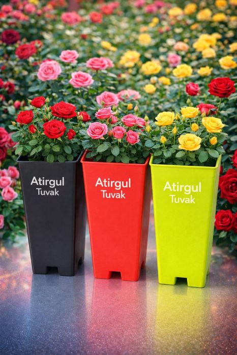 Атиргул тувак ва ундан ташкари бизда 100+ гул тувак махсулоти мавжуд