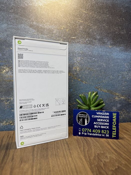 Iphone 17 Pro Max /256 GB/Garantie 2 ani Centrul De Telefoane/Rate