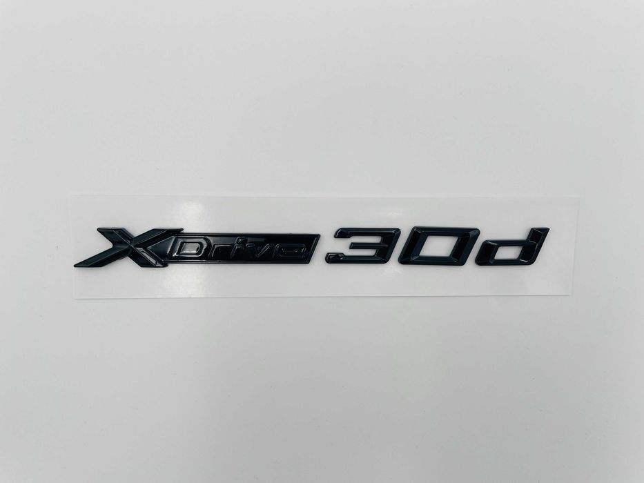 Emblema compatibila BMW x-drive 30d negru