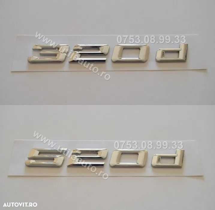 Emblema Sigla Logo ABS Portbagaj BMW 320D 520D E46 E90 F30 E39 E60 F10