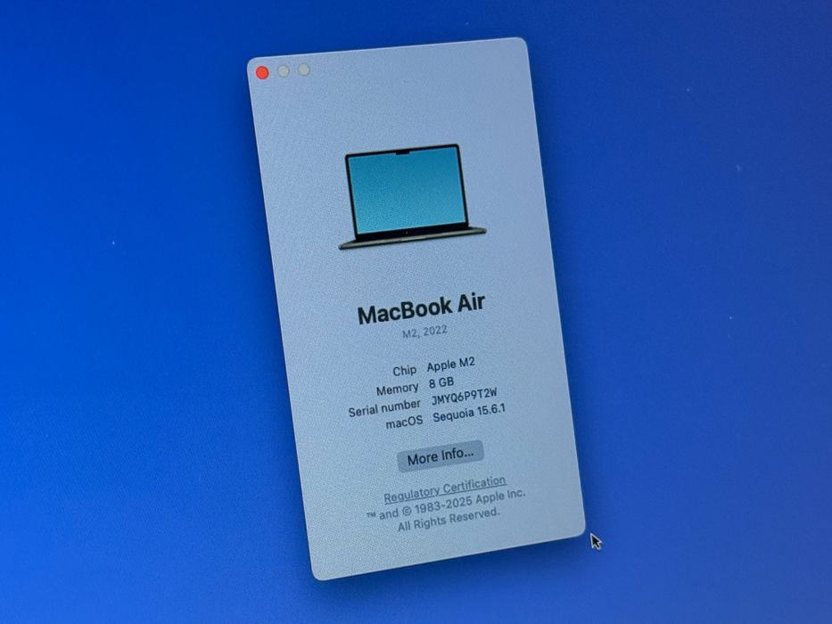 Macbook Air M2 2022 Midnight 256GB