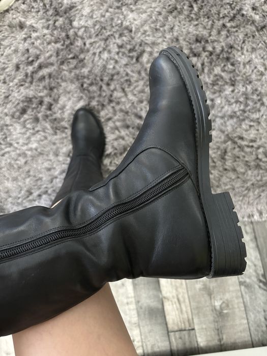 Cizme piele naturala imblanite