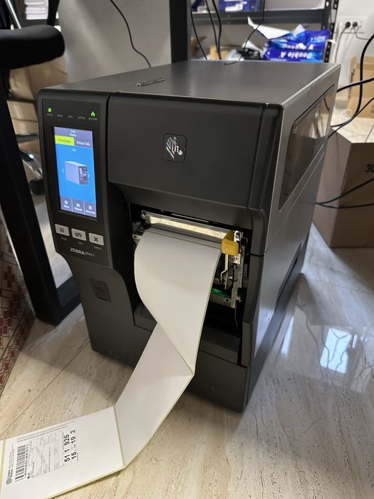 Zebra ZT411 imprimantă etichete industriala AWB, display color, cutter