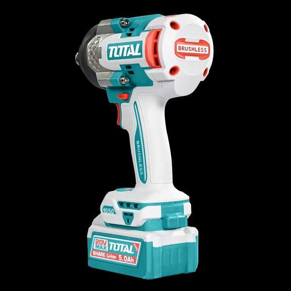 Masina de insurubat cu impact TOTAL acumulator, 1050Nm, prindere 3/4