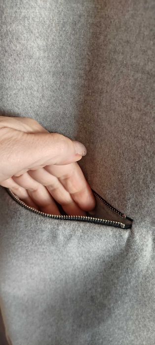 Boohoo сиво дълго отворено сако