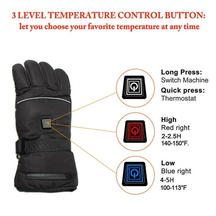 Manusi touch screen termo manusi incalzite, ski, moto, atv, sport
