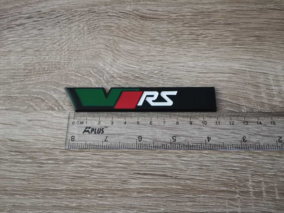 Skoda VRS Шкода ВРС черен надпис стар стил