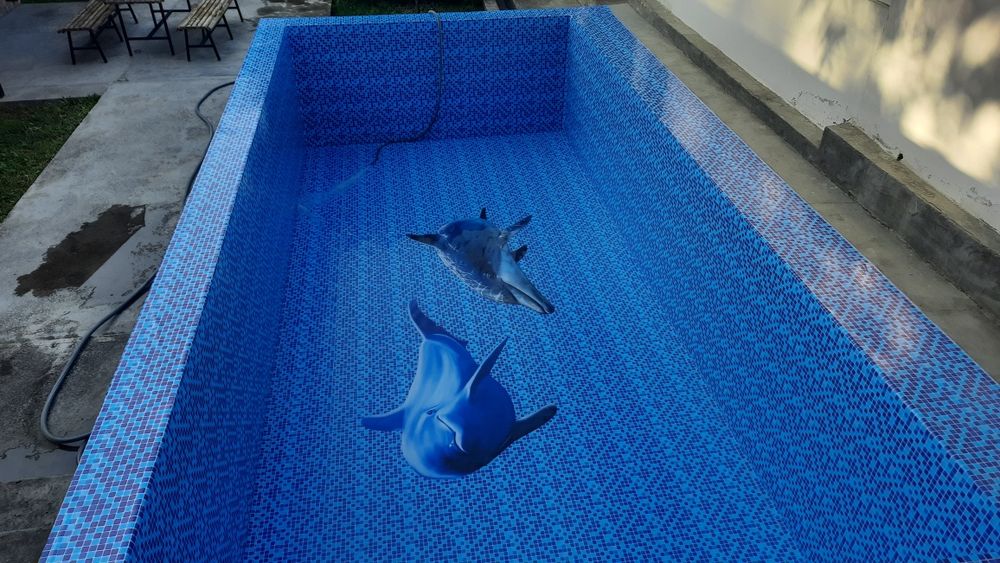 Банер ва баннер тент бассейн ашыбка