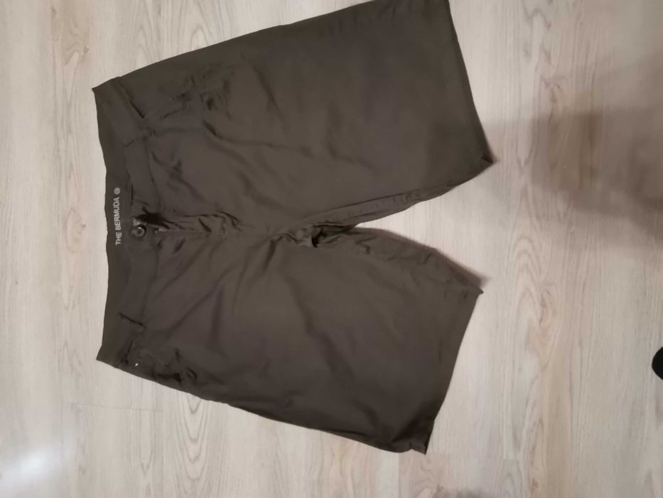 Мъжки войнишко зелени къси и 3/4 панталони