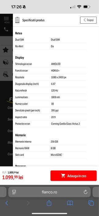 vand Telefon mobil Redmi Note 14 Pro, 256GB, 8GB RAM,