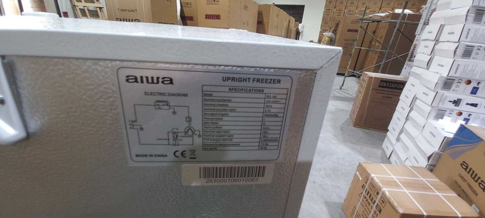 Вертикальный морозильник AIWA BD-180 (6 полок, -18°C) — Новый приход!
