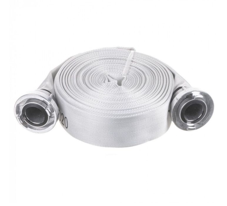 Furtun pompieri 2", rola 20m cu mufe cuplare metalice, 2 toli