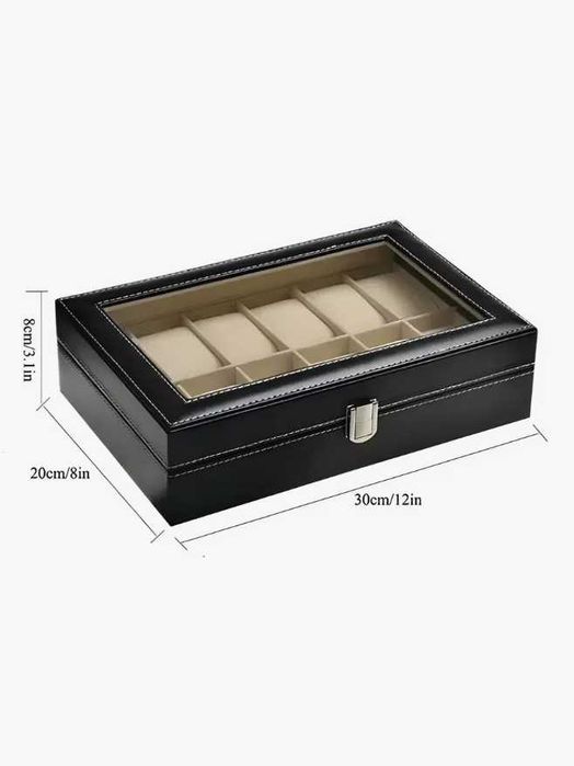 LUX Шкатулка для часов 12-Мест – ПОДАРКА ДОСТАВКА В ДЕНЬ ЗАКАЗА