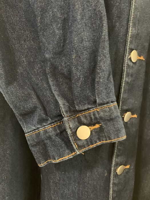 Дамска дънкова рокля голям размер