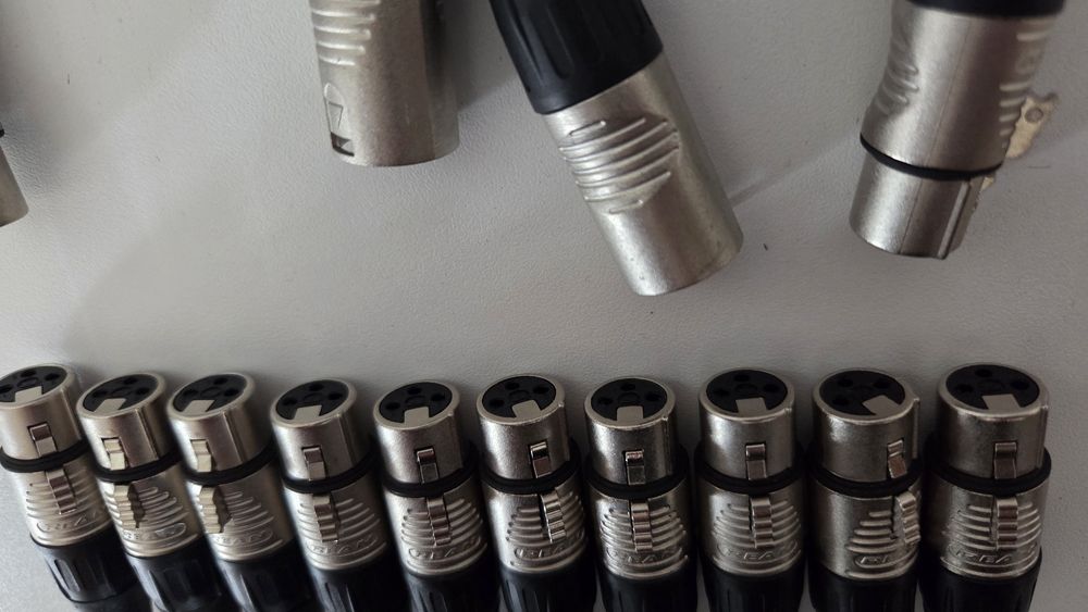 Mufe XLR si 2 cabluri microfon XLR