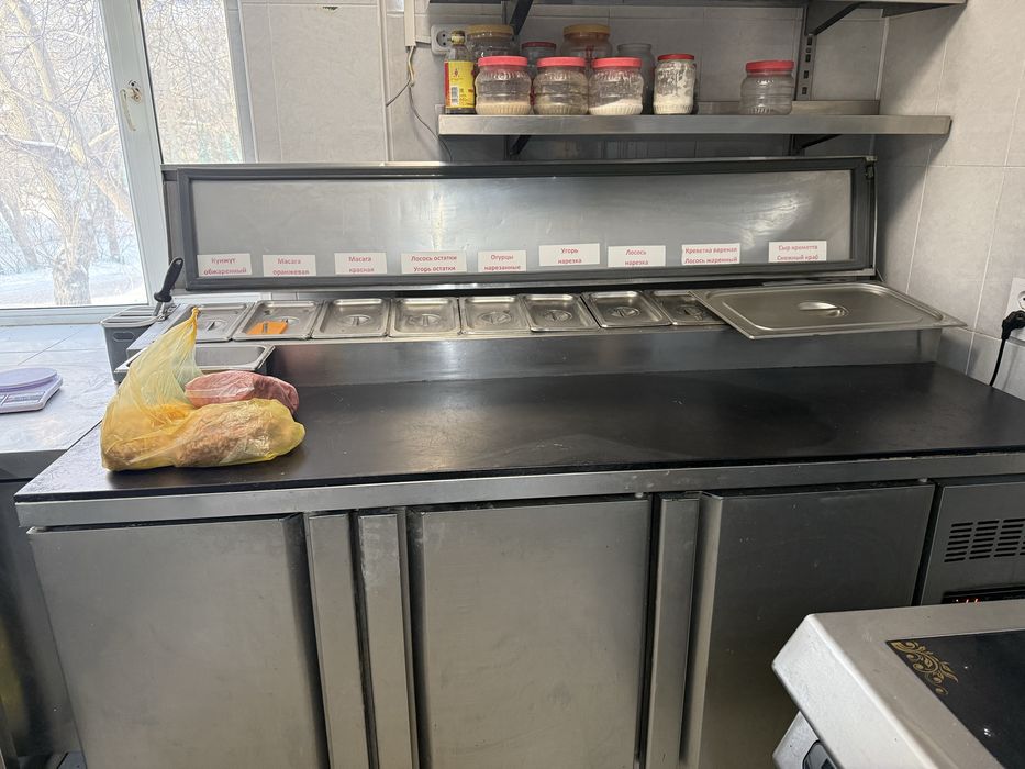 Продам тестомес , пицца печь, столы