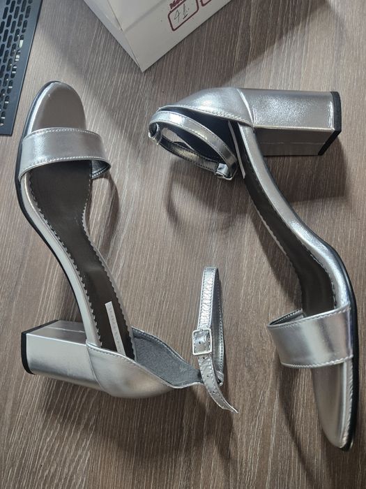 Sandale argintii Cathias Edeline masura 41 noi