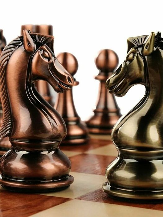 Сувенирные профессиональные шахматы в подарочном кейсе для хранения 52