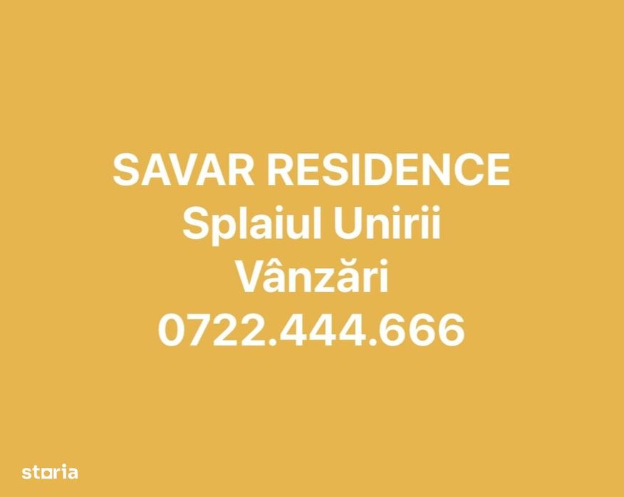 Apartamente 3 camere,Bloc Nou 2026,SAVAR RESIDENCE SPLAI