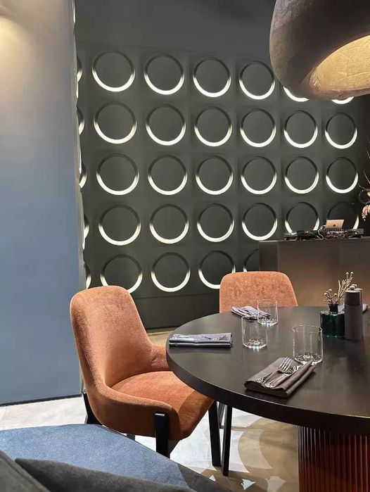 Декоративни 3D панели - 3д гипсови панели, облицовки за стени 0012