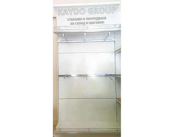 Налични Метални крайстенни стелажи за дрехи и обувки, R-9016 БЯЛ ГЛАНЦ