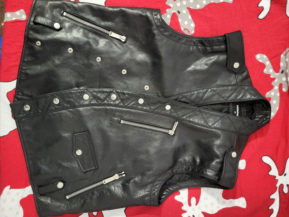Vestă Dsquared piele mărimea 50