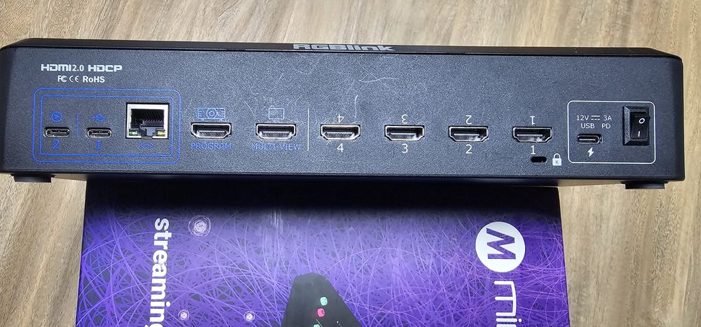 RGBlink Mini MX Mixer Productie Audio-Video 4K Multicanal