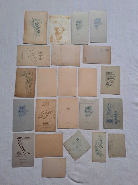 fotografii vechi pe carton 13/20 cm